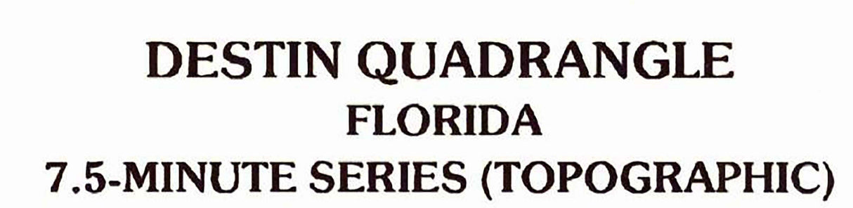 1994 Topo Map of Destin Florida Quadrangle