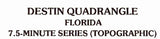 1994 Topo Map of Destin Florida Quadrangle