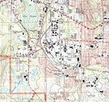 1999 Topo Map of Tallahassee Florida Quadrangle City of Tallahassee