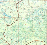 2005 Topo Map of Big Gum Swamp Florida Quadrangle Osceola National Forest