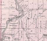 1885 Map of Cuba Township Lake County Illinois