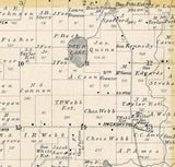 1885 Map of East Antioch Township Lake County Illinois