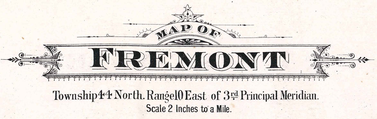 1885 Map of Fremont Township Lake County Illinois