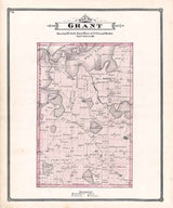 1885 Map of Grant Township Lake County Illinois