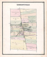 1885 Map of Libertyville Lake County Illinois