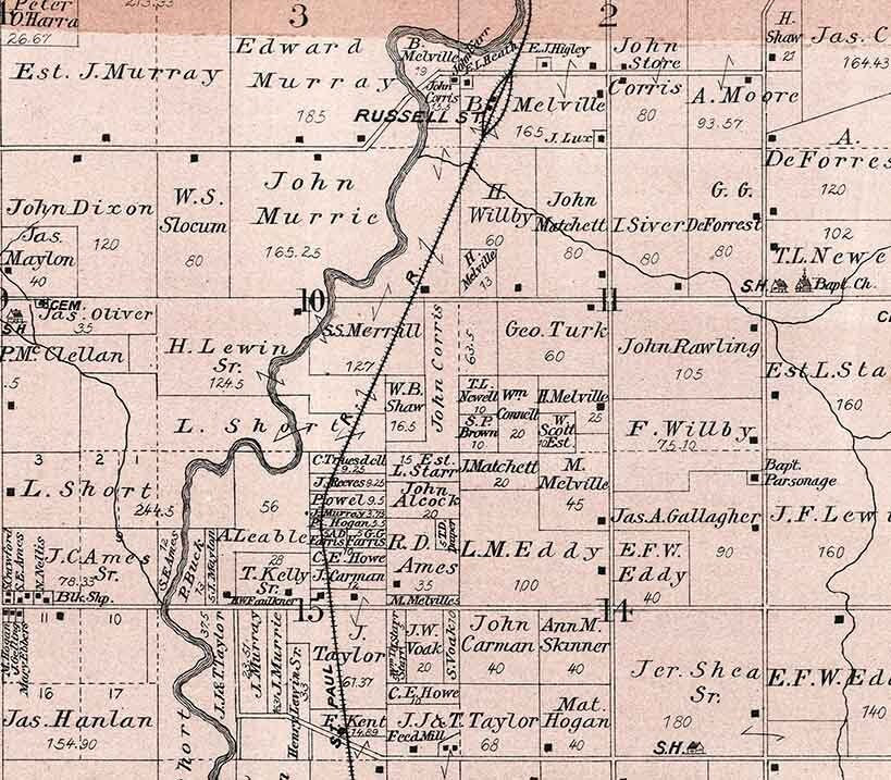 1885 Map of Newport Township Lake County Illinois