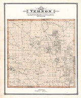 1885 Map of Vernon Township Lake County Illinois