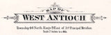 1885 Map of West Antioch Township Lake County Illinois