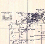 1919 Topo Map of International Malls Minnesota Quadrangle Koochiching County