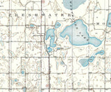 1931 Topo Map of Devils Lake North Dakota Quadrangle