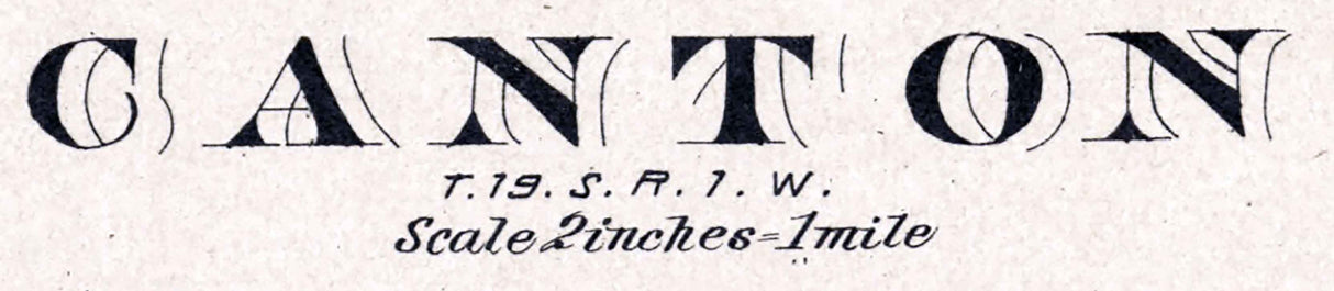 1884 Map of Canton Township McPherson County Kansas