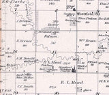 1884 Map of Groveland Township McPherson County Kansas