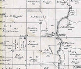 1884 Map of Harper Township McPherson County Kansas