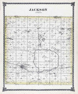 1884 Map of Jackson Township McPherson County Kansas