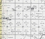 1884 Map of Jackson Township McPherson County Kansas