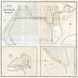 1858 Map of the Town of Huron Michigan