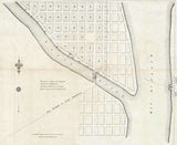 1858 Map of the Town of Huron Michigan