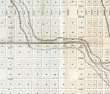 1858 Map of the Town of Huron Michigan