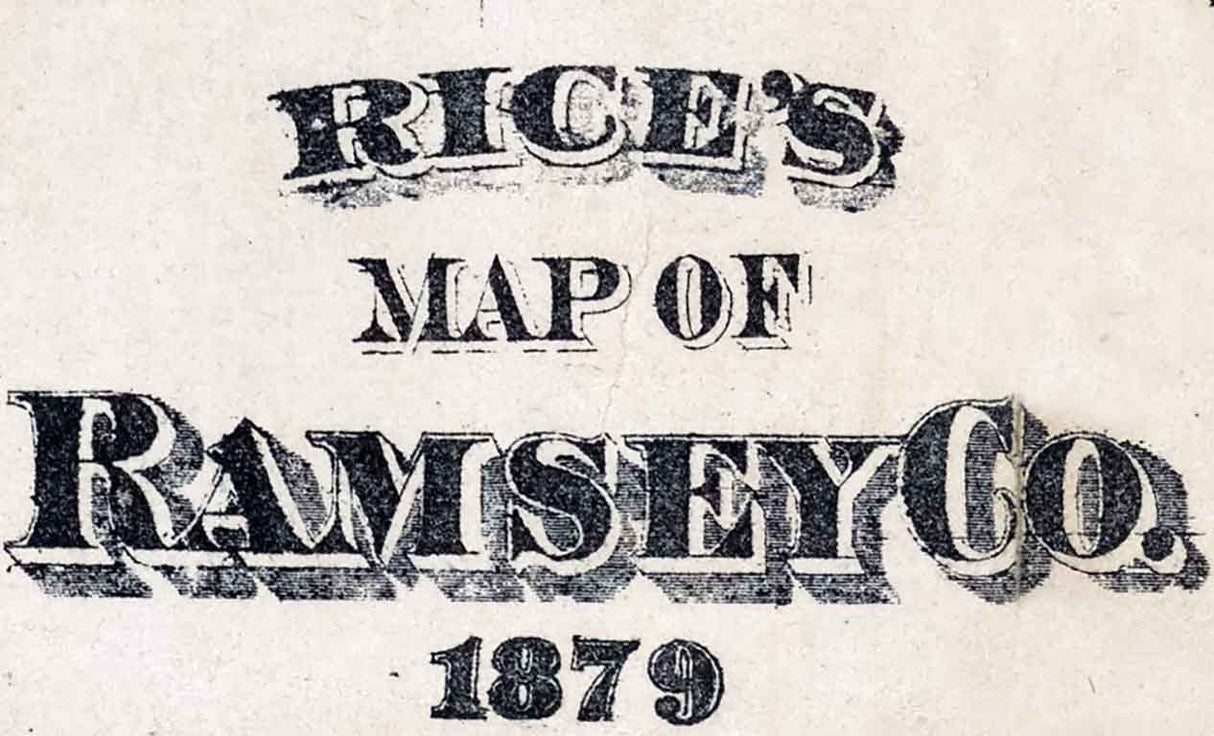 1879 Map of Ramsey County Minnesota