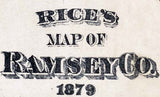 1879 Map of Ramsey County Minnesota