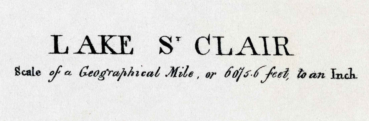 1891 Map of Lake Saint Clair