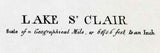 1891 Map of Lake Saint Clair