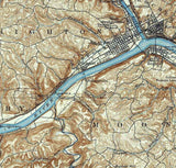1904 Topo Map of Beaver Pennsylvania Quadrangle