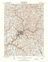 1909 Topo Map of Butler PA Quadrangle