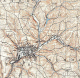 1909 Topo Map of Butler PA Quadrangle