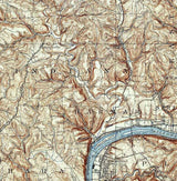 1910 Topo Map of New Kensington PA Quadrangle