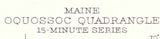 1942 Topo Map of Oquossoc Maine Quadrangle