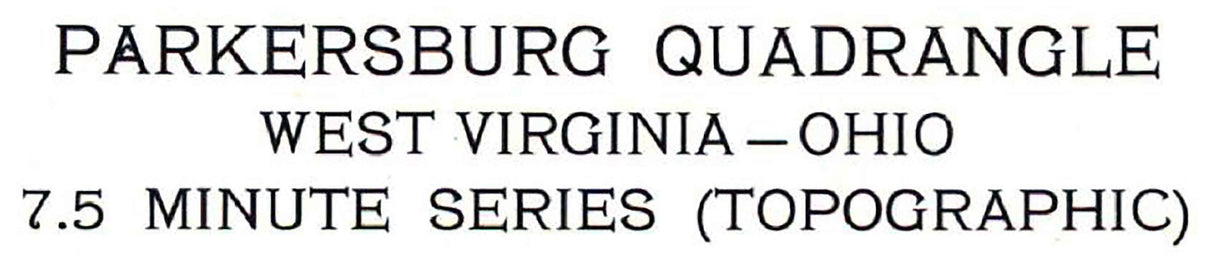 1994 Topo Map of Parkersburg West Virginia Quadrangle