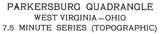 1994 Topo Map of Parkersburg West Virginia Quadrangle