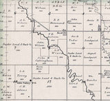 1884 Map of Little Valley Township McPherson County Kansas