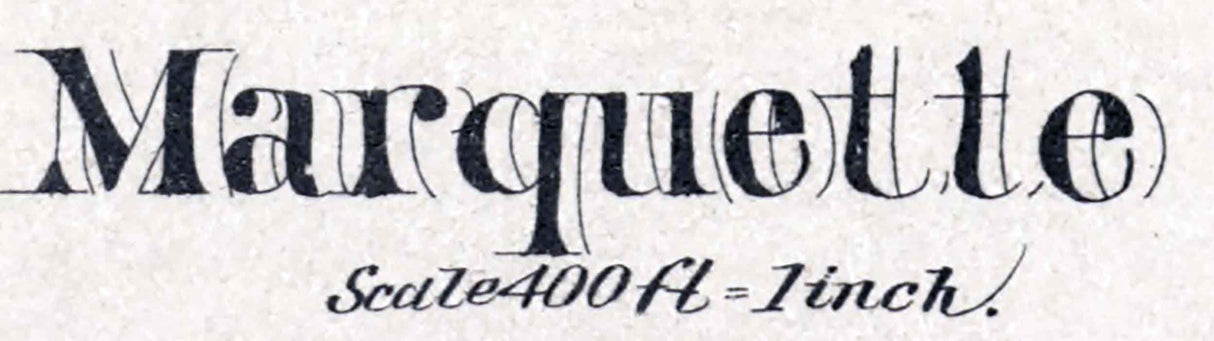 1884 Map of Marquette Galva Roxbury Conway McPherson County Kansas