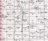 1884 Map of New Gottland Township McPherson County Kansas