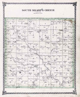 1884 Map of South Sharps Creek McPherson County Kansas