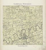 1905 Map of Carryall Township Paulding County Ohio
