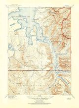 1885 Topo Map of Lake Wyoming Quadrangle Yellowstone Nat Park