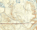 1885 Topo Map of Lake Wyoming Quadrangle Yellowstone Nat Park
