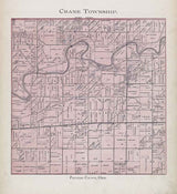 1905 Map of Crane Township Paulding County Ohio