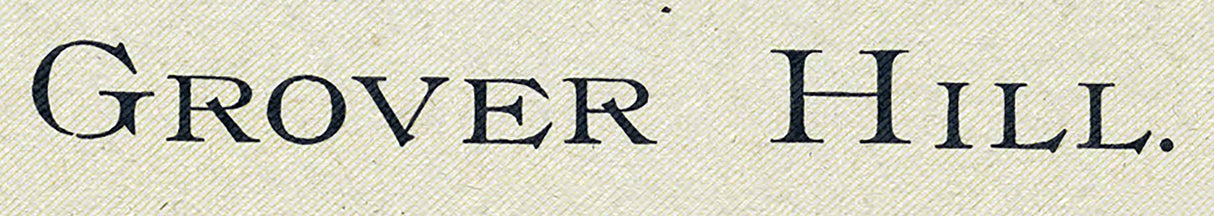 1905 Map of Gover Hill Paulding County Ohio