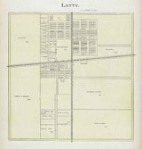 1905 Map of Latty Paulding County Ohio