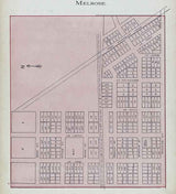 1905 Map of Melrose Paulding County Ohio