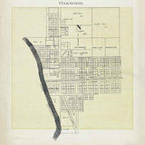 1905 Map of Oakwood Paulding County Ohio