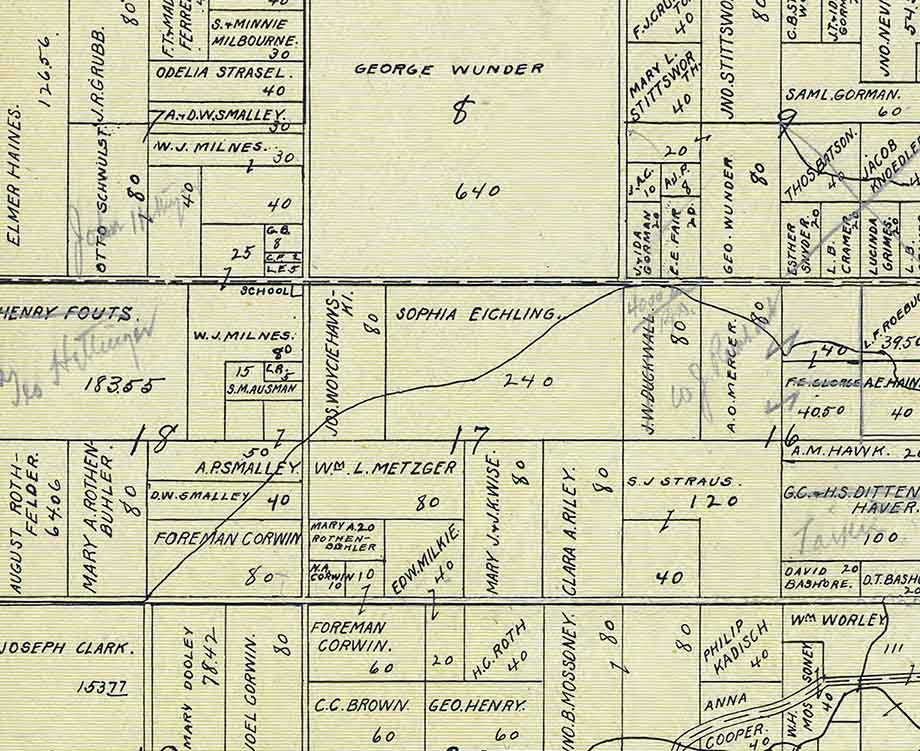 1905 Map of Paulding Township Paulding County Ohio