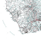1975 Topo Map of Honolulu Hawaii Quadrangle