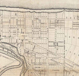 1835 Map of Cleveland Ohio and Environs