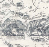 1859 Map & Views of The White Mountains of New Hampshire