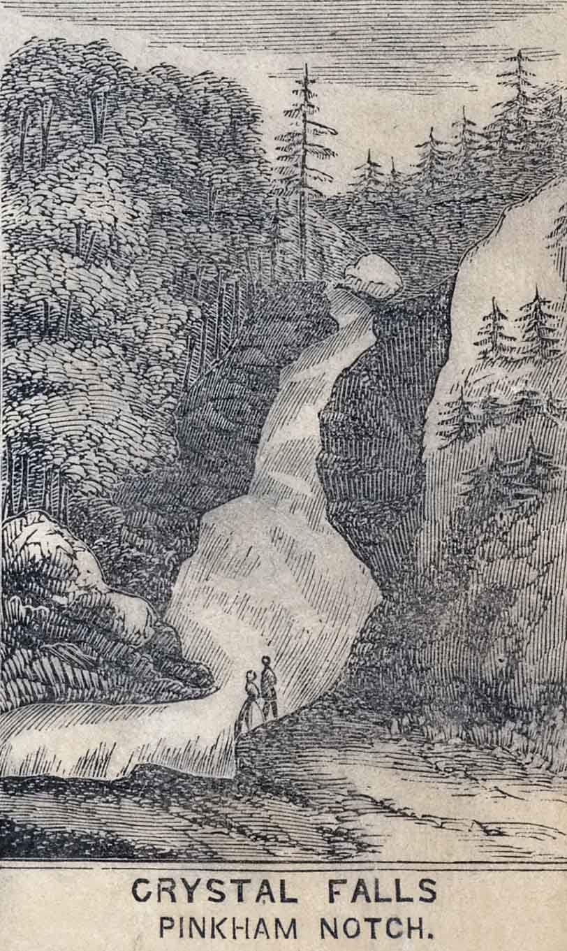 1859 Map & Views of The White Mountains of New Hampshire